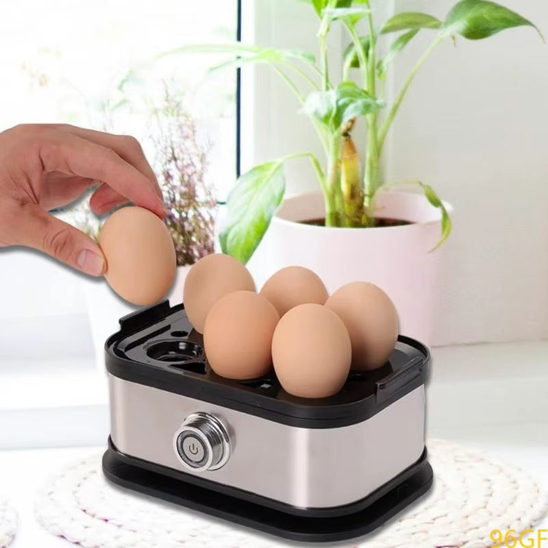 Space-Saving 6-Egg Boiler | Automatic Electric Steamer