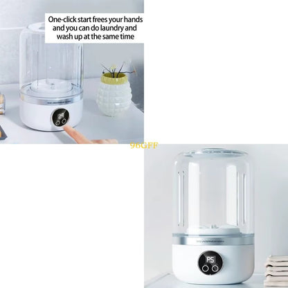 Portable Mini Washing Machine | Wireless & Rechargeable