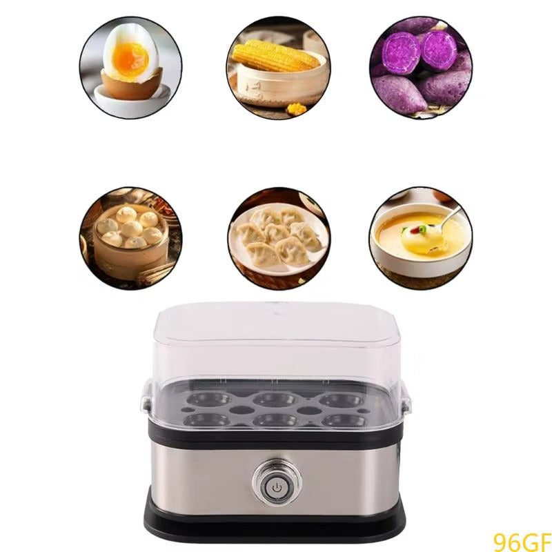 Space-Saving 6-Egg Boiler | Automatic Electric Steamer